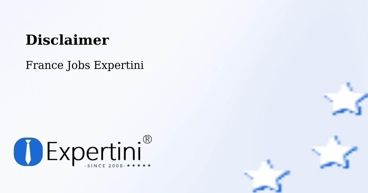 Disclaimer – Plessé - France Jobs Expertini