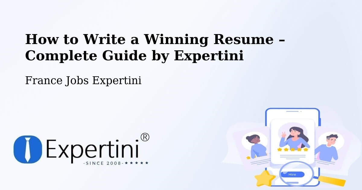 Resume Writing Guide for Job Seekers – Plessé - Plessé, France Jobs Expertini